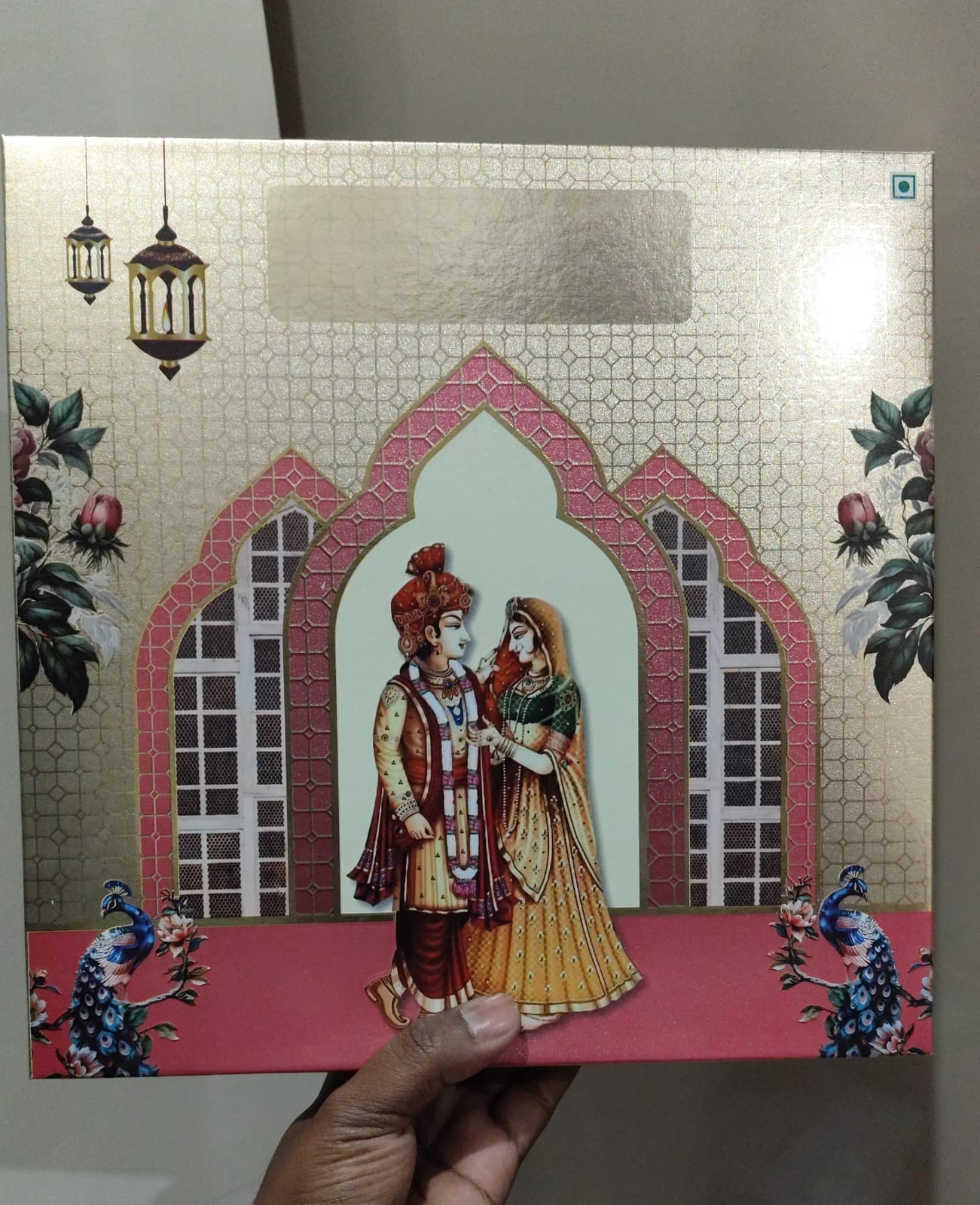 Premium Bhaji Box 11*11 Size with 5 Part Tray Golden - Image 2