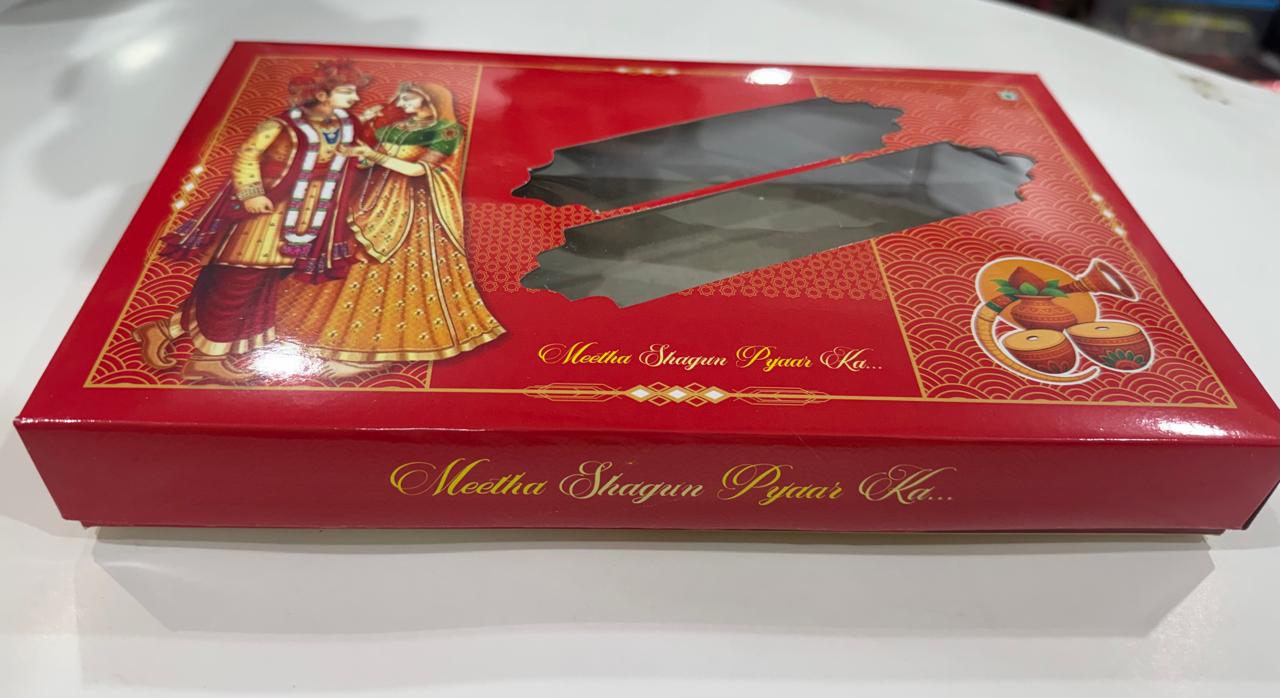 LSPT Size 1 Kg Box Golden Tray Without Line with Window